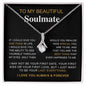 To My Beautiful Soulmate | I Love You, Always & Forever - Necklace