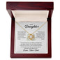To My Daughter | Never Forget That I Love You - Love Knot Necklace