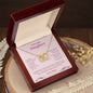 To My Lovely Daughter | Always Keep Me In Your Heart - Interlocking Hearts Necklace