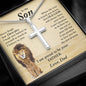 To My Son | Lion Cross Necklace
