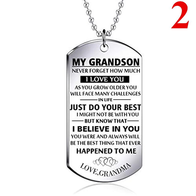 Grandson Stainless Steel Tag