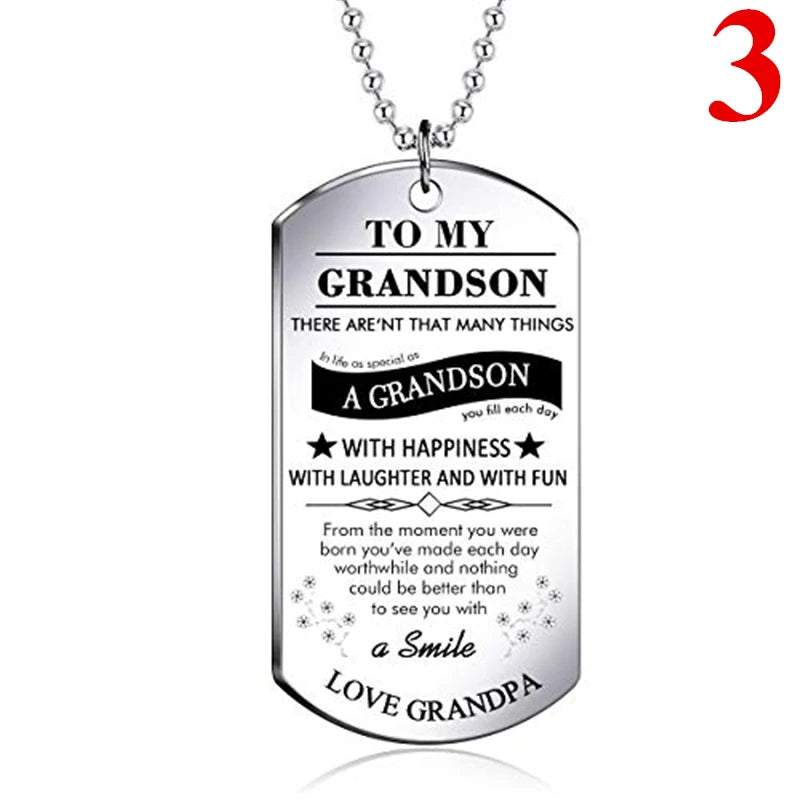 Grandson Stainless Steel Tag