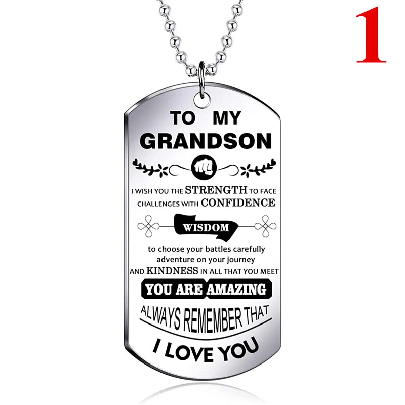 Grandson Stainless Steel Tag