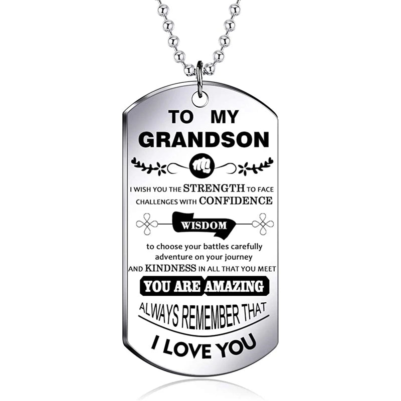 Grandson Stainless Steel Tag