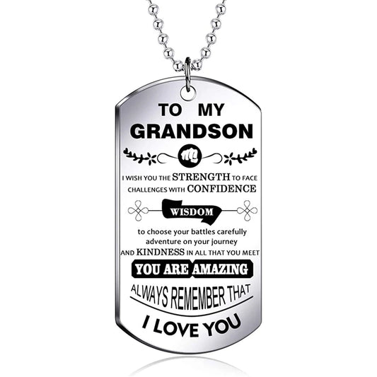 Grandson Stainless Steel Tag