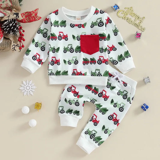 Lioraitiin Baby Christmas Clothes Sets