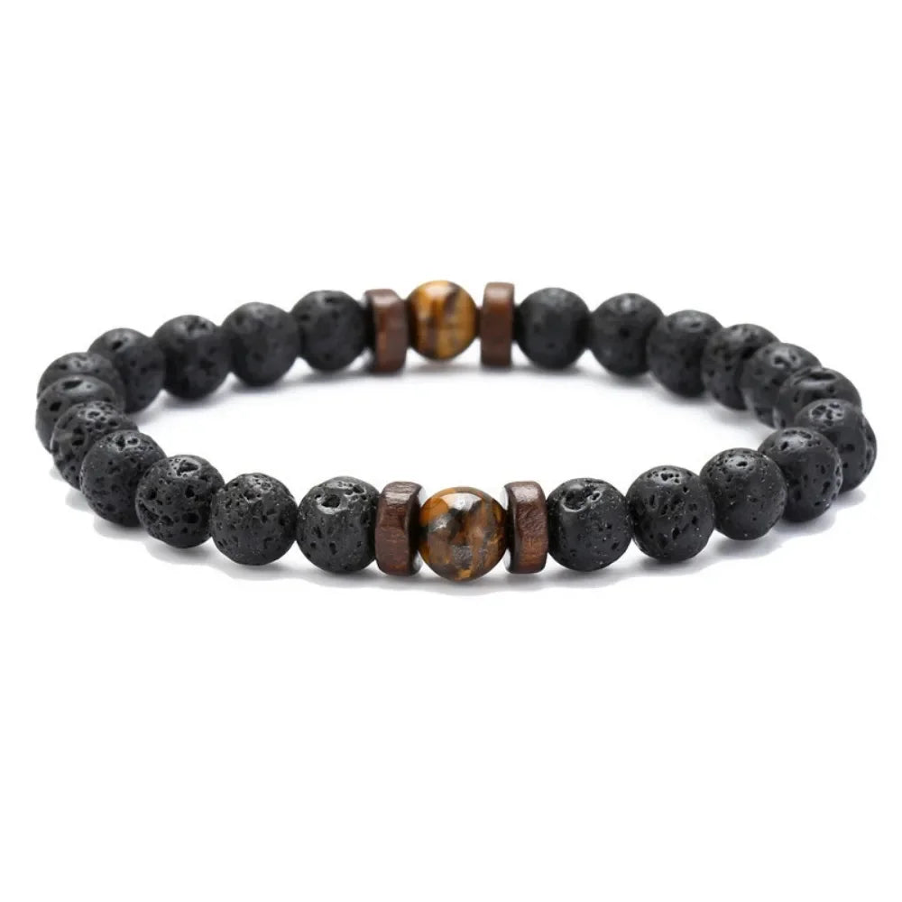 Lava Stone Bead Bracelet