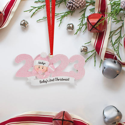 Personalized Christmas Ornaments Custom Name and Text Family Gifts