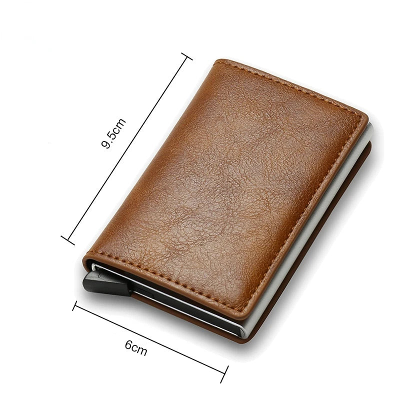 RFID Trifold Leather Wallet