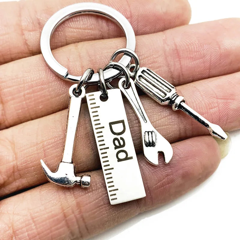 Dad Ruler Toolkit Keyring