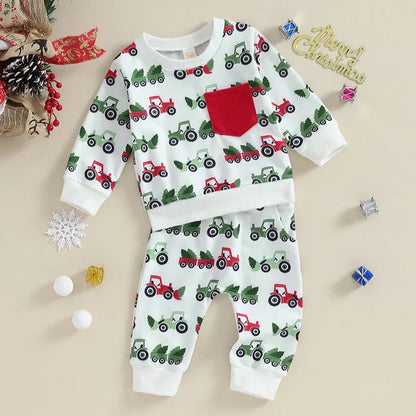 Lioraitiin Baby Christmas Clothes Sets