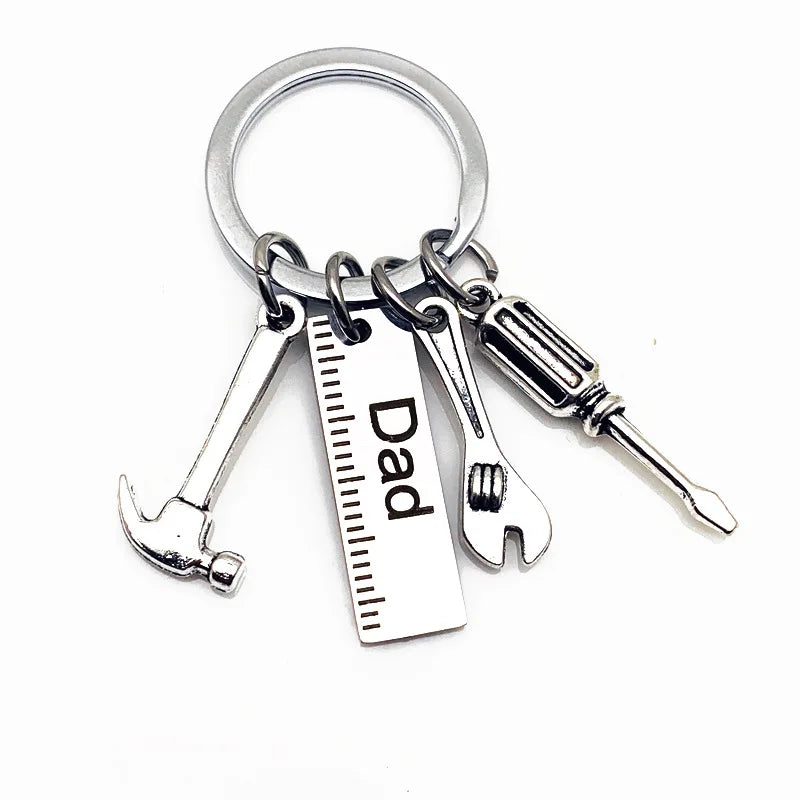 Dad Ruler Toolkit Keyring