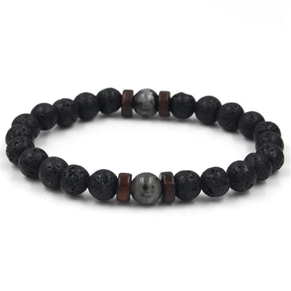 Lava Stone Bead Bracelet