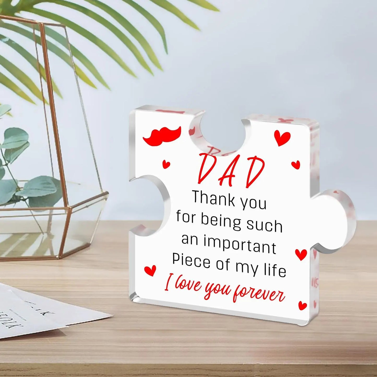 1pc Dad Acrylic Puzzle